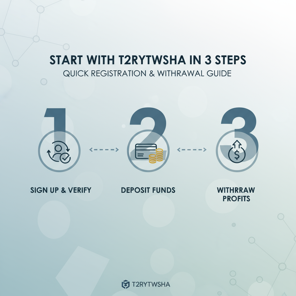 เริ่มต้นกับ T2RYTWSHA ใน 3 ขั้นตอน: คู่มือลงทะเบียนและการฝากถอนฉบับรวดเร็ว